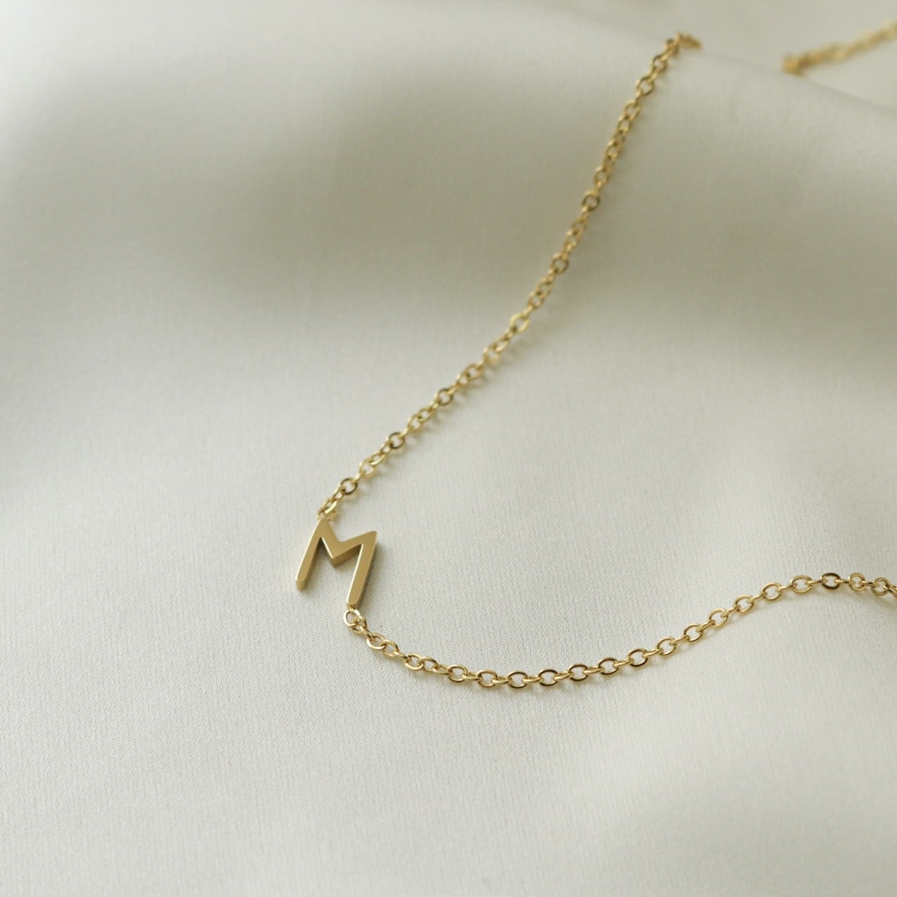 Tilted M Necklace