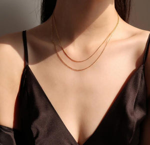 Olivia Layered Necklace (Gold)