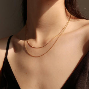 Olivia Layered Necklace (Gold)